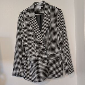 NWOT Liz Clairborne Houndstooth Blazer